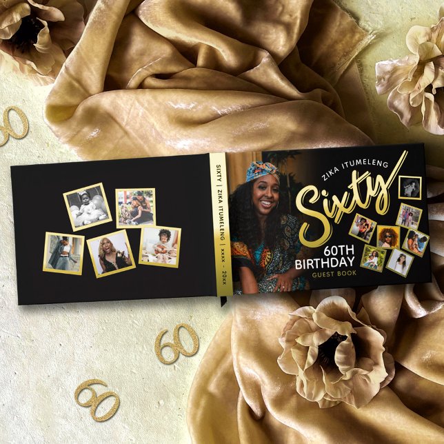 Sesenta fotos de cumpleaños libro de invitados de  (Subido por el creador)