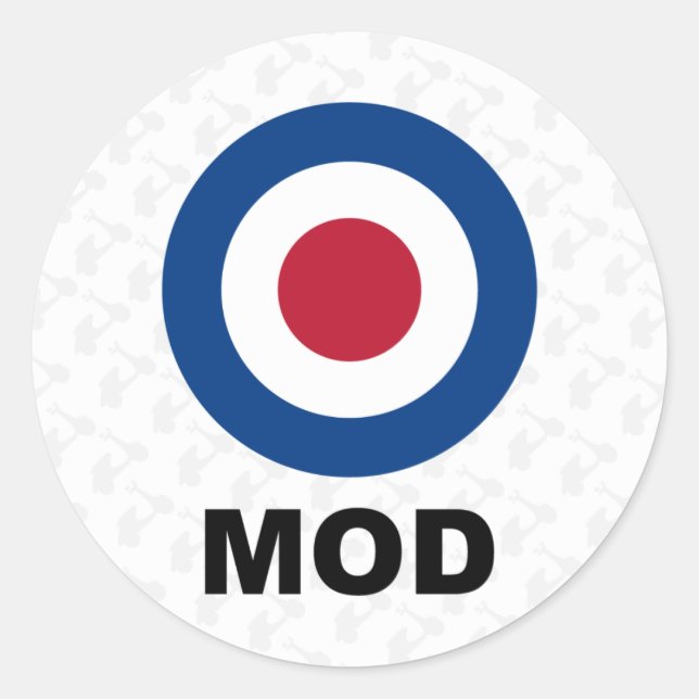 Sesenta Pegatinas de Mod Target (Anverso)