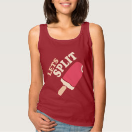 Sesión de verano helado de fresa camiseta dividida