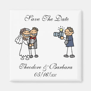 Sesión fotográfica boda Salven imanes de fechas