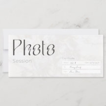 Sesión fotográfica, tarjeta de regalo de sesión fo