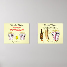 Set 14 x 11 impresiones de arte Concesión de cine