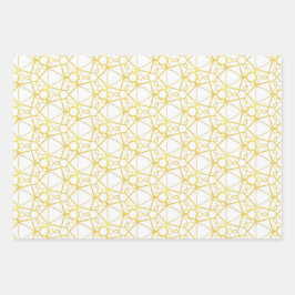 set 3 papel para envolver regalo, Elegante y moder