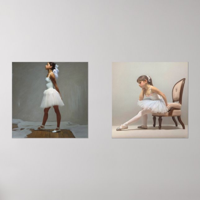 Set de 2 posters de bailarinas - Degas (Anverso)