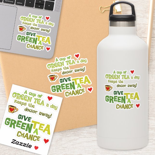 Set de Calcomanías de Recorte de Vinilo para Amant (Sticker Set: Celebrate Green Tea with Style! 🍃)