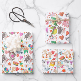 Set de hojas de papel de regalo