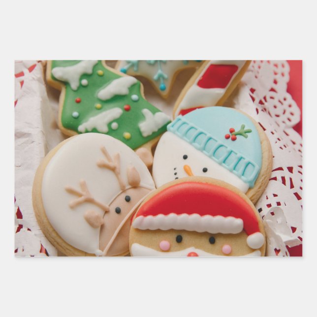 Set de hojas de papel de regalo Navidad (Anverso)