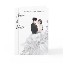 Set de Invitación Dobleada "Nos estamos Casando"