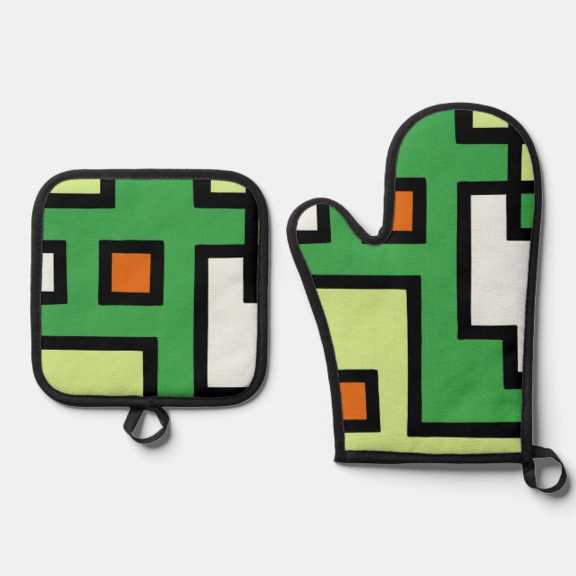 Set De Manoplas 抽象画　モダン　レトロ　mapper #1 (Anverso)