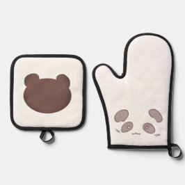 SET DE MANOPLAS 柔らかいパンダイラスト