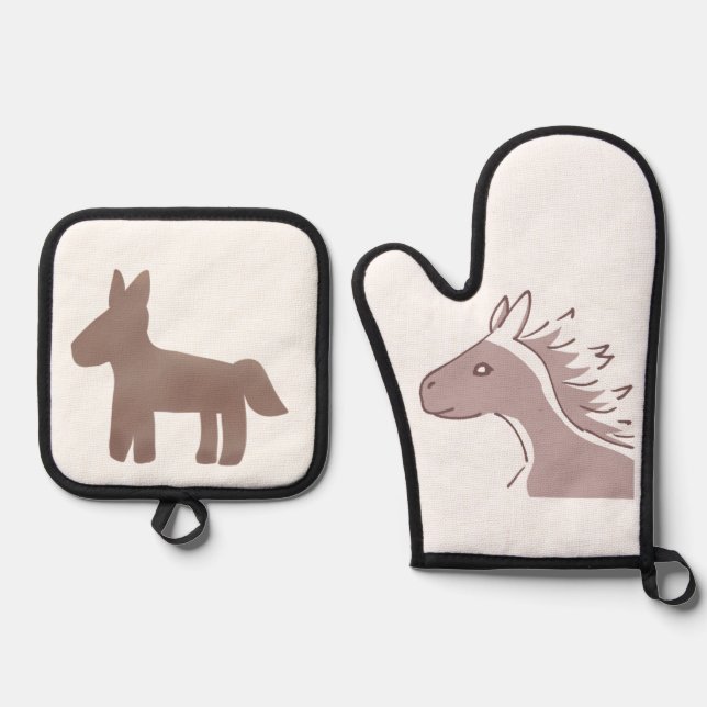 SET DE MANOPLAS 穏やかな風を感じる馬 (Anverso)