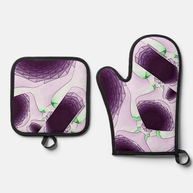 Set De Manoplas A la sombra del color Violeta (Anverso)