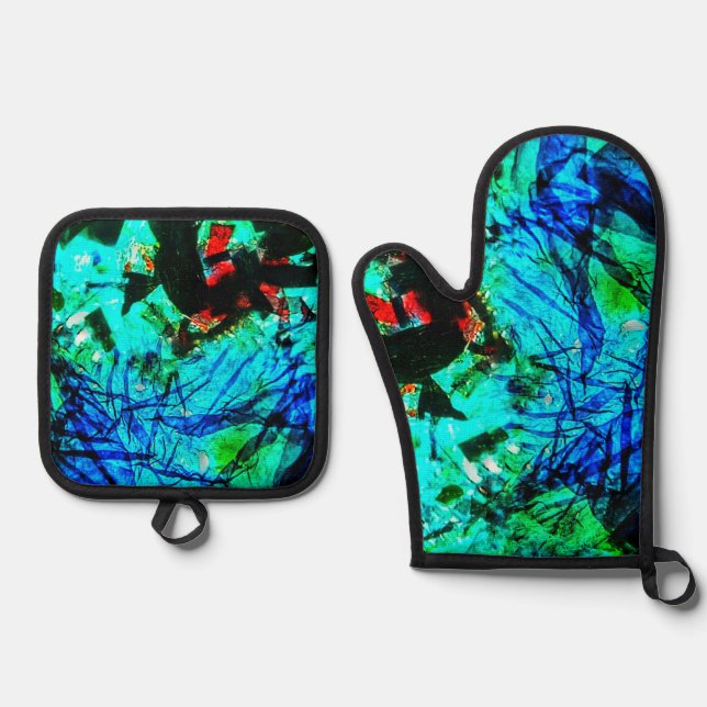 Set De Manoplas Abastecimiento de la olla y embutido del horno (Anverso)