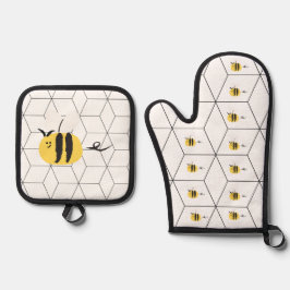 Set De Manoplas Abeja voladora, lindo doodle
