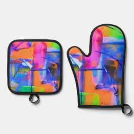 Set De Manoplas Abstract Background Colorful