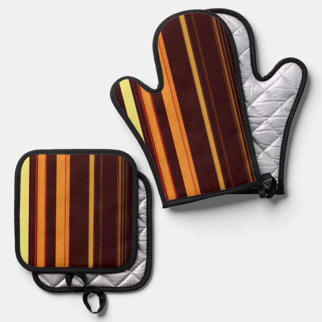 Set De Manoplas Abstract Symphony in Blue 4 (Negative Effect) (Anverso/Reverso)