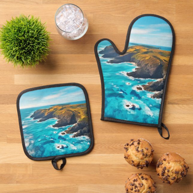 Set De Manoplas Acantilados del Océano: Costa Salvaje (De arriba hacia abajo)
