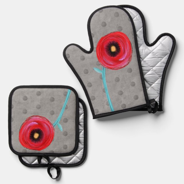 Set De Manoplas Accesorios de cocina diseñador exclusivo 2024 (Anverso/Reverso)