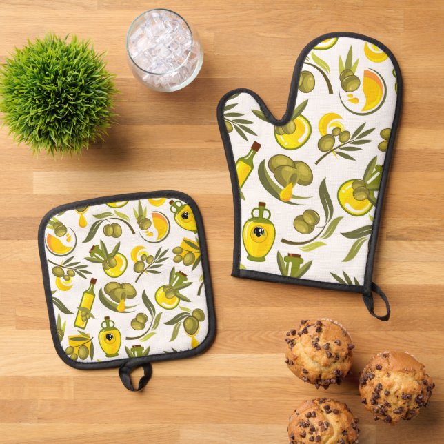 Set De Manoplas Aceite de Oliva Amarillo (De arriba hacia abajo)