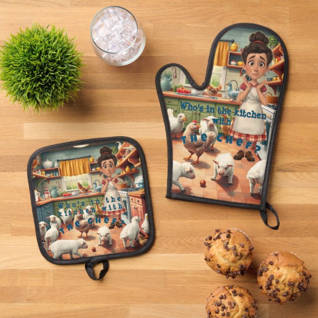 Set De Manoplas Acogedor del país (De arriba hacia abajo)