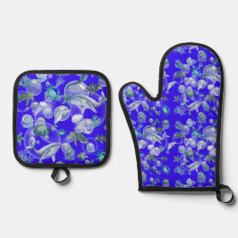 Set De Manoplas Acuarela bajo el mar