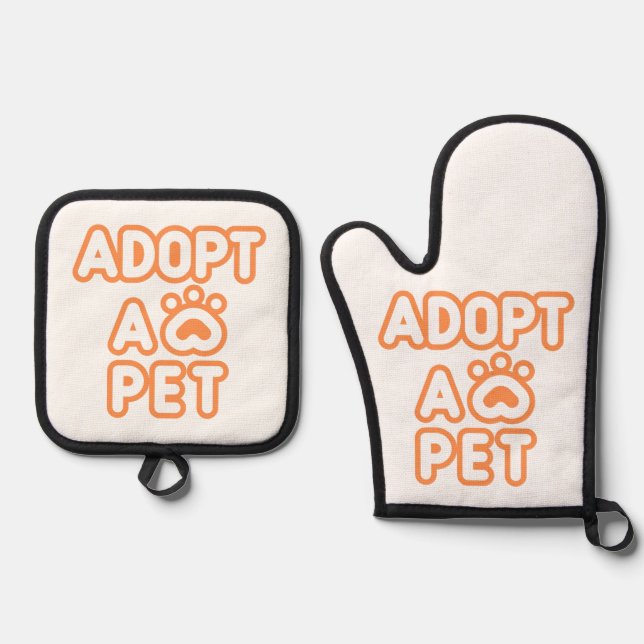Set De Manoplas adoptar un mascota (Anverso)
