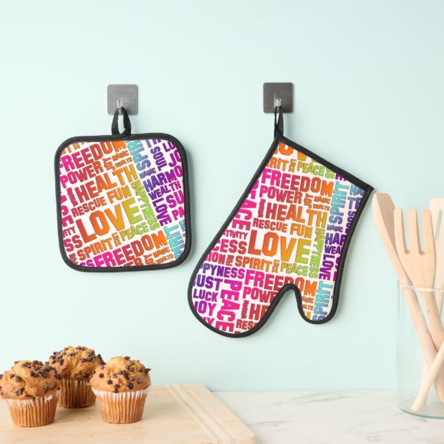 Set De Manoplas Afirmaciones de Vida - palabras positivas 3 (Insitu (colgante))