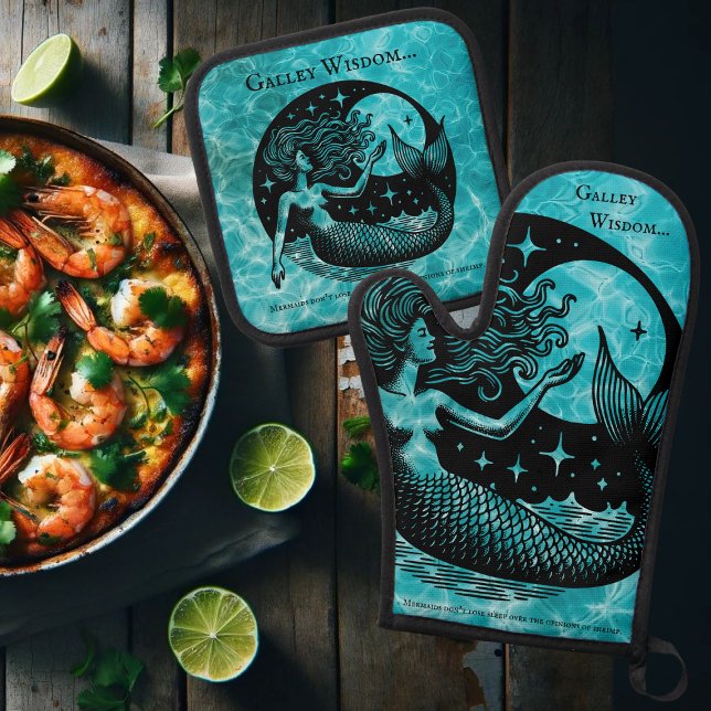Set De Manoplas Alarma de la Sirena Mística Azul de Aqua (Subido por el creador)