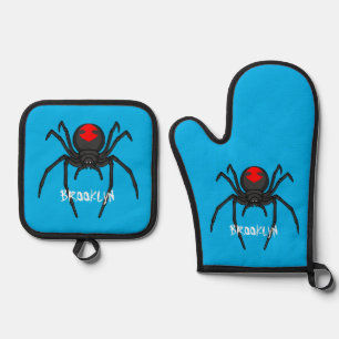 Set De Manoplas Alarmante ilustracion personalizado de araña de vi