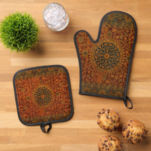 Set De Manoplas Alfombra de tapiz William Morris