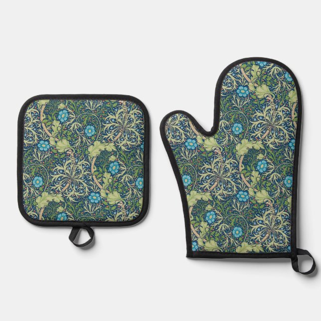 Set De Manoplas Algas, William Morris (Anverso)
