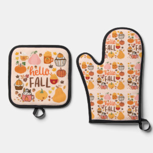 Set De Manoplas Almohadillas de otoño