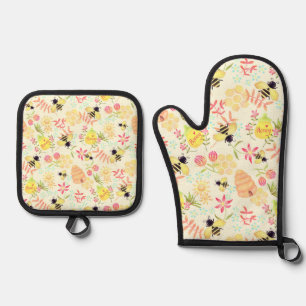 Set De Manoplas Amarillo de miel