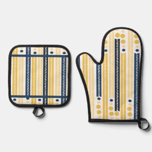 Set De Manoplas Amarillo y Azul