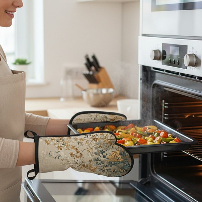 Set De Manoplas Amber meadow floral (Subido por el creador)