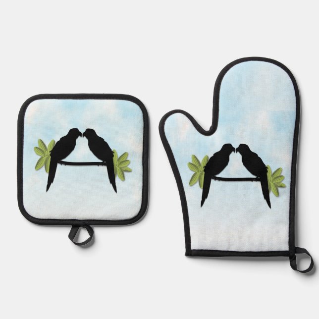 Set De Manoplas Amor de loro (Anverso)