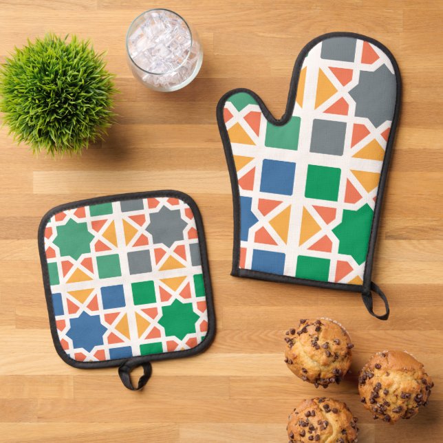 Set De Manoplas Andalusian Tiles 4 (De arriba hacia abajo)