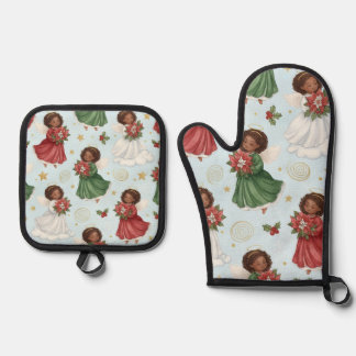 Set De Manoplas Ángeles de Navidad