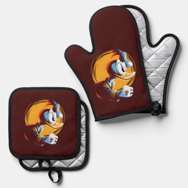 Set De Manoplas  Angry Duck (Anverso/Reverso)