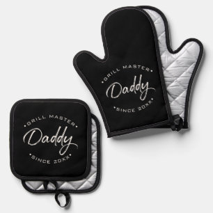 Set De Manoplas Año personalizado de Grill Master Daddy
