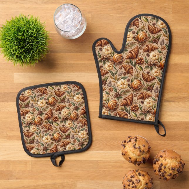 Set De Manoplas Antojo de Croissants  (De arriba hacia abajo)