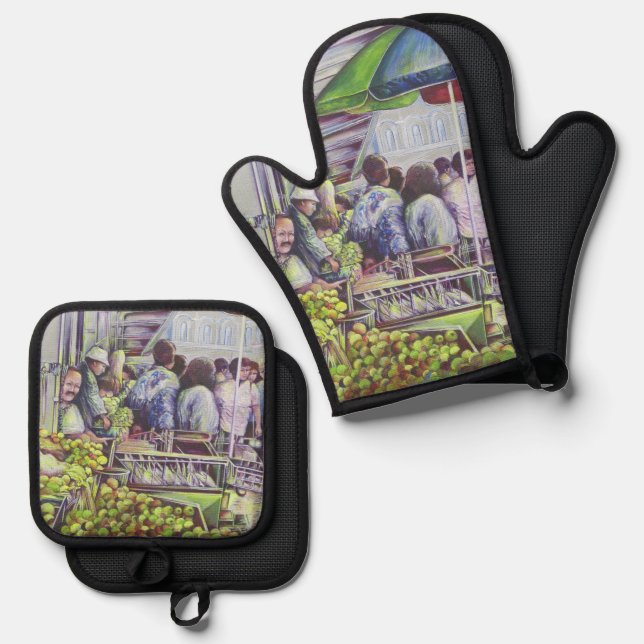 Set De Manoplas Apple Pie requiere manzanas (Anverso/Reverso)