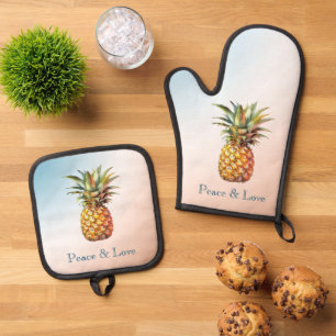 Set De Manoplas Aqua Cream Happy Tropical Pineapple