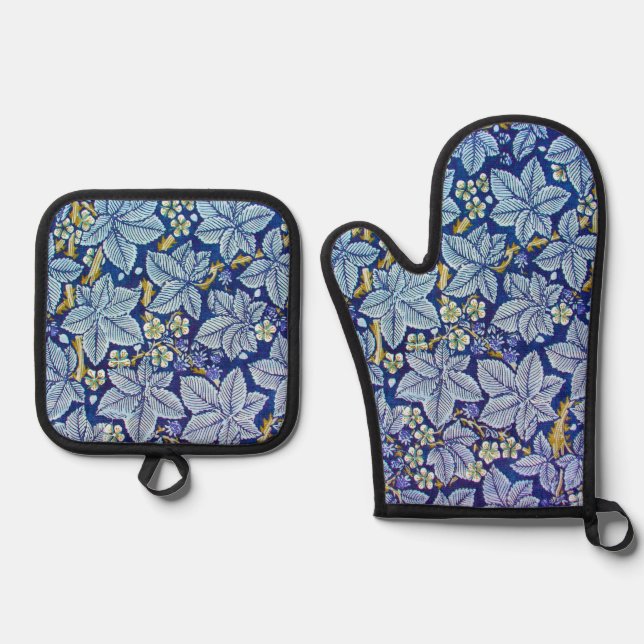 Set De Manoplas Árbol de frambuesa, William Morris (Anverso)