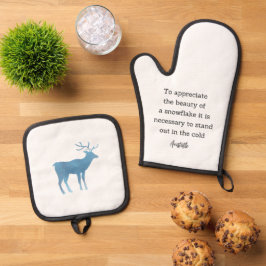 Set De Manoplas Aristotle Winter Quote Decor For Home