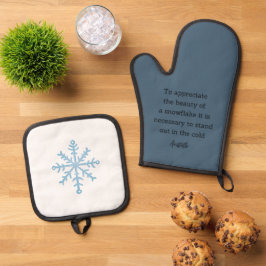 Set De Manoplas Aristotle Winter Quote Decor For Home