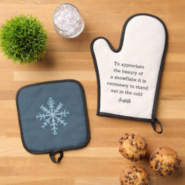 Set De Manoplas Aristotle Winter Quote Decor For Home