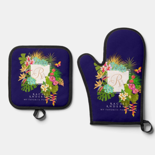 Set De Manoplas Armada Monográfica de Jardín Tropical (Anverso)