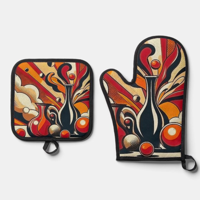 Set De Manoplas Art Deco (Anverso)