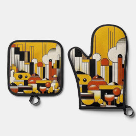 Set De Manoplas Art Deco